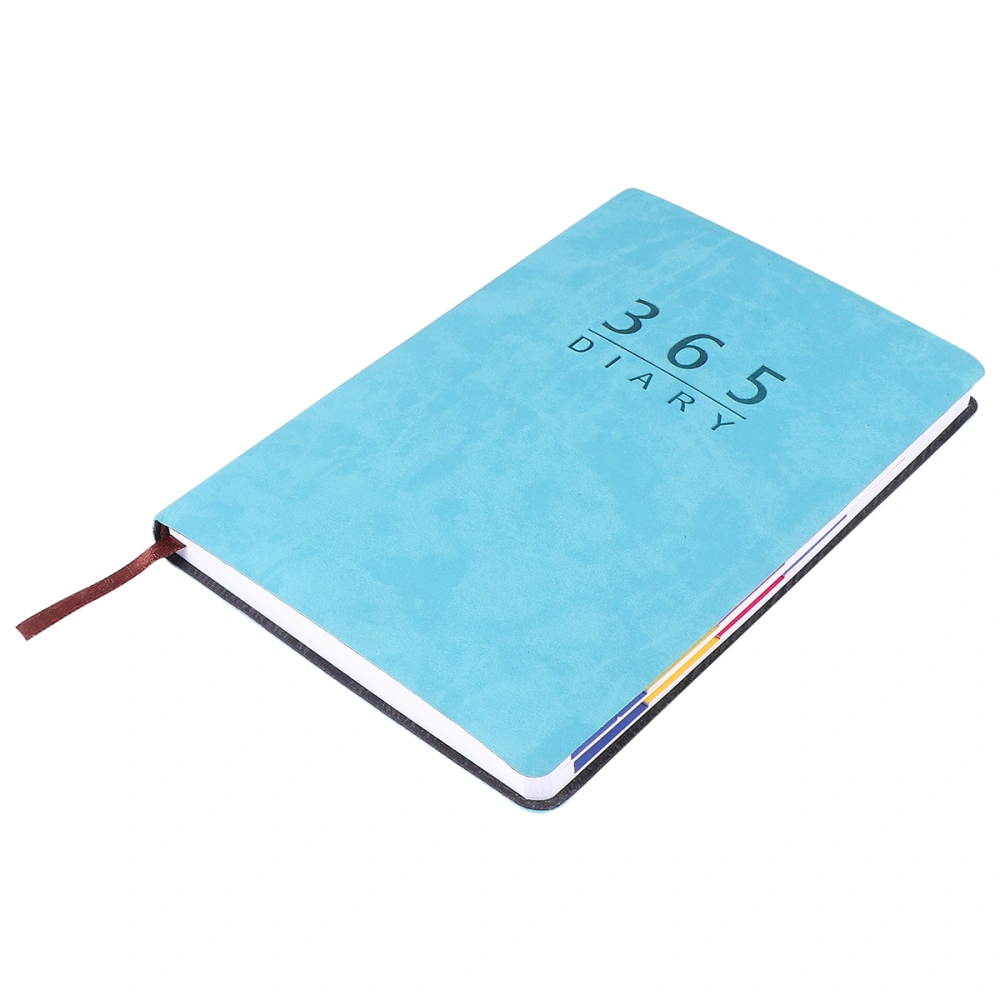 2022-2023 Calendar Notebook English Version Plan Book Practical Diary Notepads School Supplies Students Stationery for Office Home (A5 Blue)