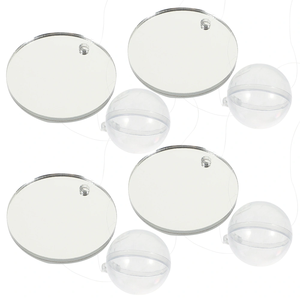 4Pcs Professional Fish Training Mirrors Betta Fish Mirrors Fish Tank Mirrors Aquarium Accessory