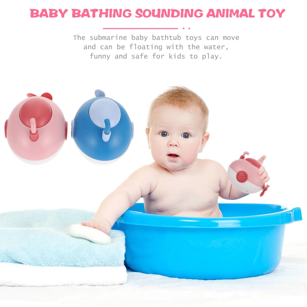 2pcs Submarine Bath Toys Baby Bathtub Toys Wind Up Bath Toys for Toddler