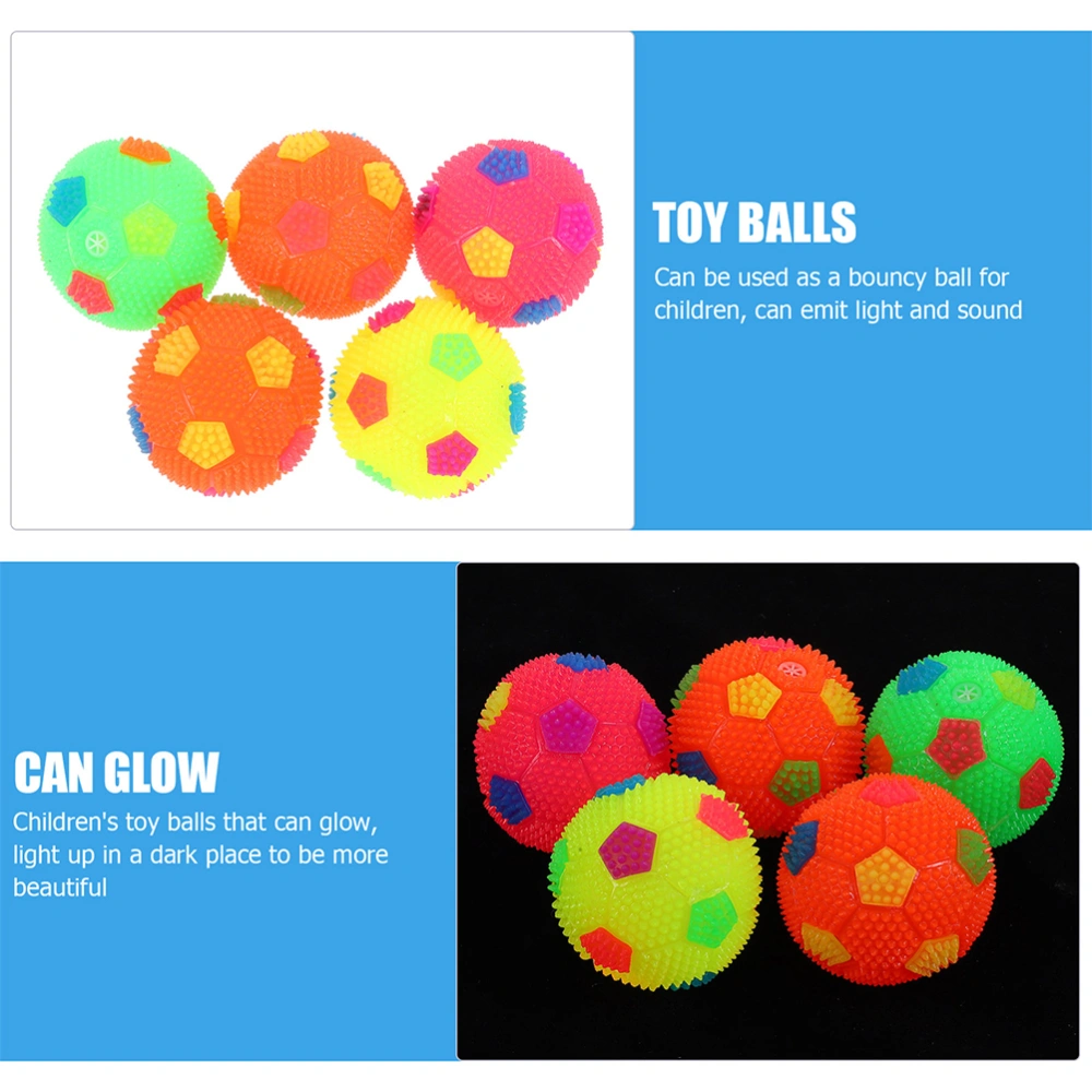 3pcs Lighting Massage Football Kids Ball Toys Multipurpose Football Toys Playthings