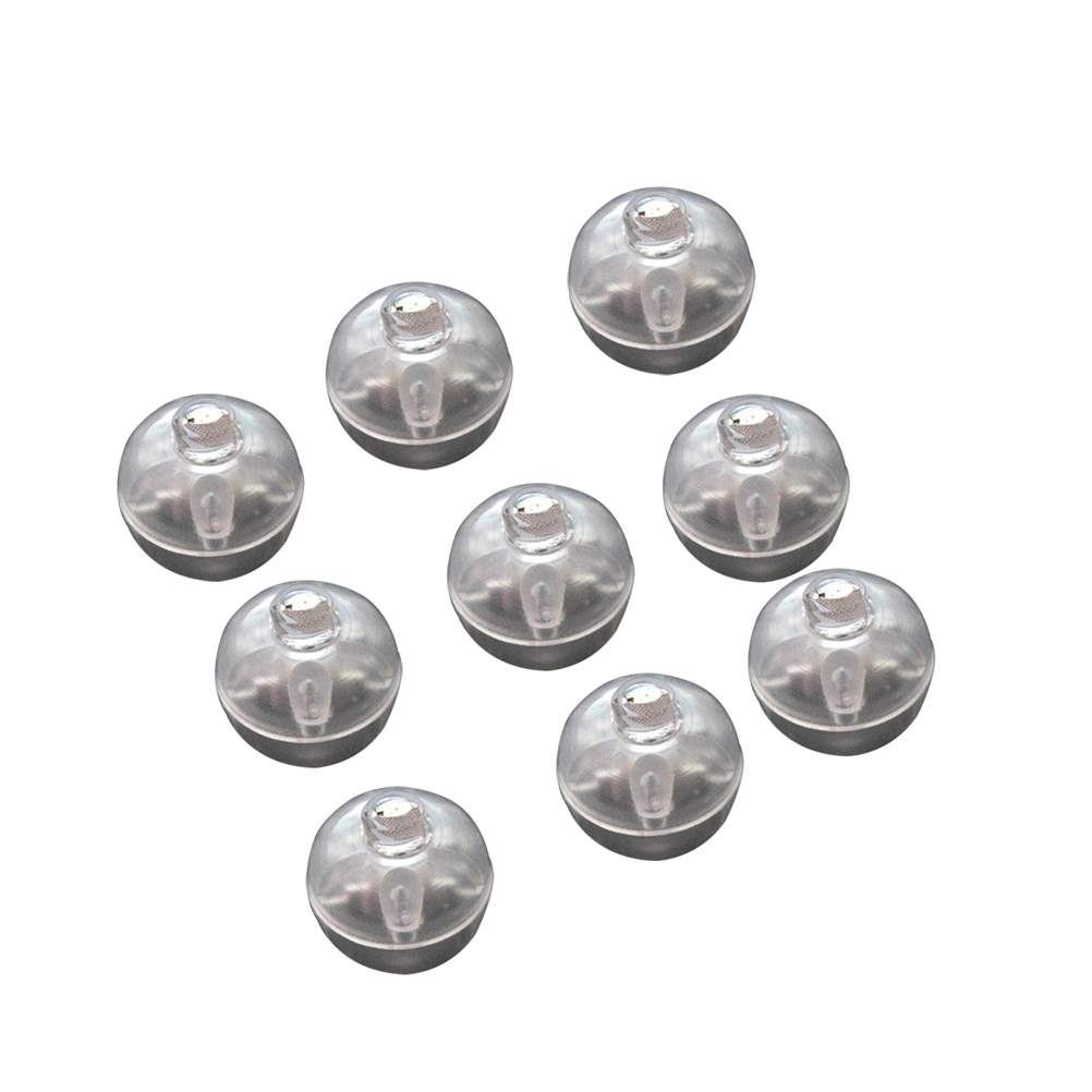 10pcs LED Round Ball Light Tumbler Balloon Lights Mini Luminous Lamps for Paper Lantern Christmas Wedding Party Decoration (Yellow Light)