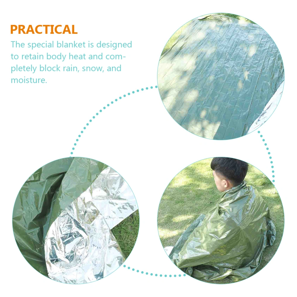 3pcs Outdoor Camping Blanket First Aid Blanket Sun Protection Blanket Survival Blanket