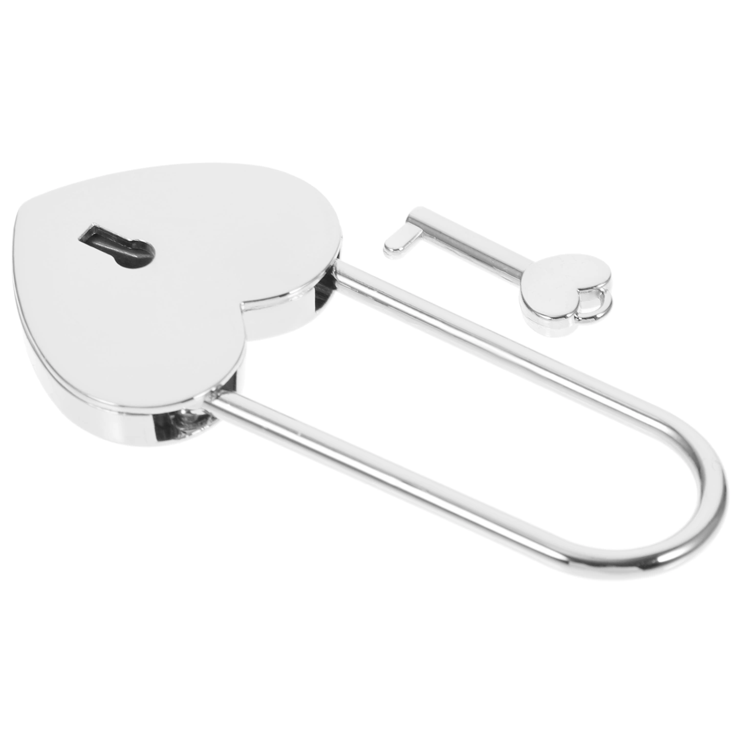 Small Heart Padlock with Key Couples Wishing Lock Jewelry Box Diary Book Lock