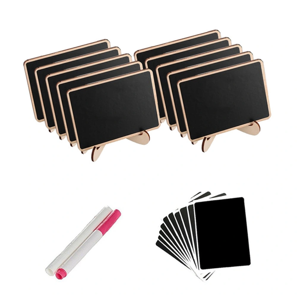 10pcs Mini Chalkboards with Support for Message Board Signs Home Wedding Party Table Place Signs