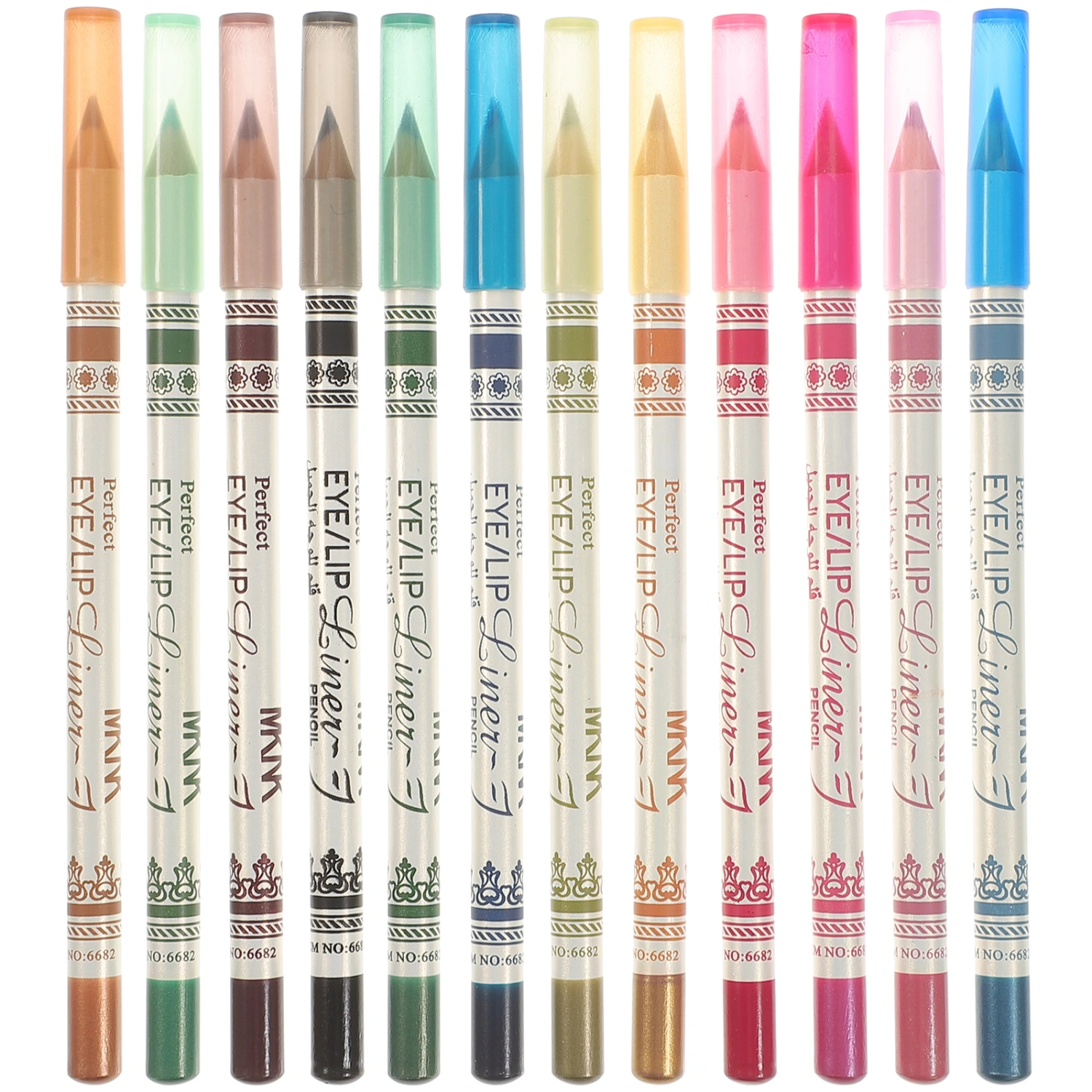 12 Pcs Eyeshadow Pencil Glitter Pearl Light Eyeliner Pen for Big Eye Makeup
