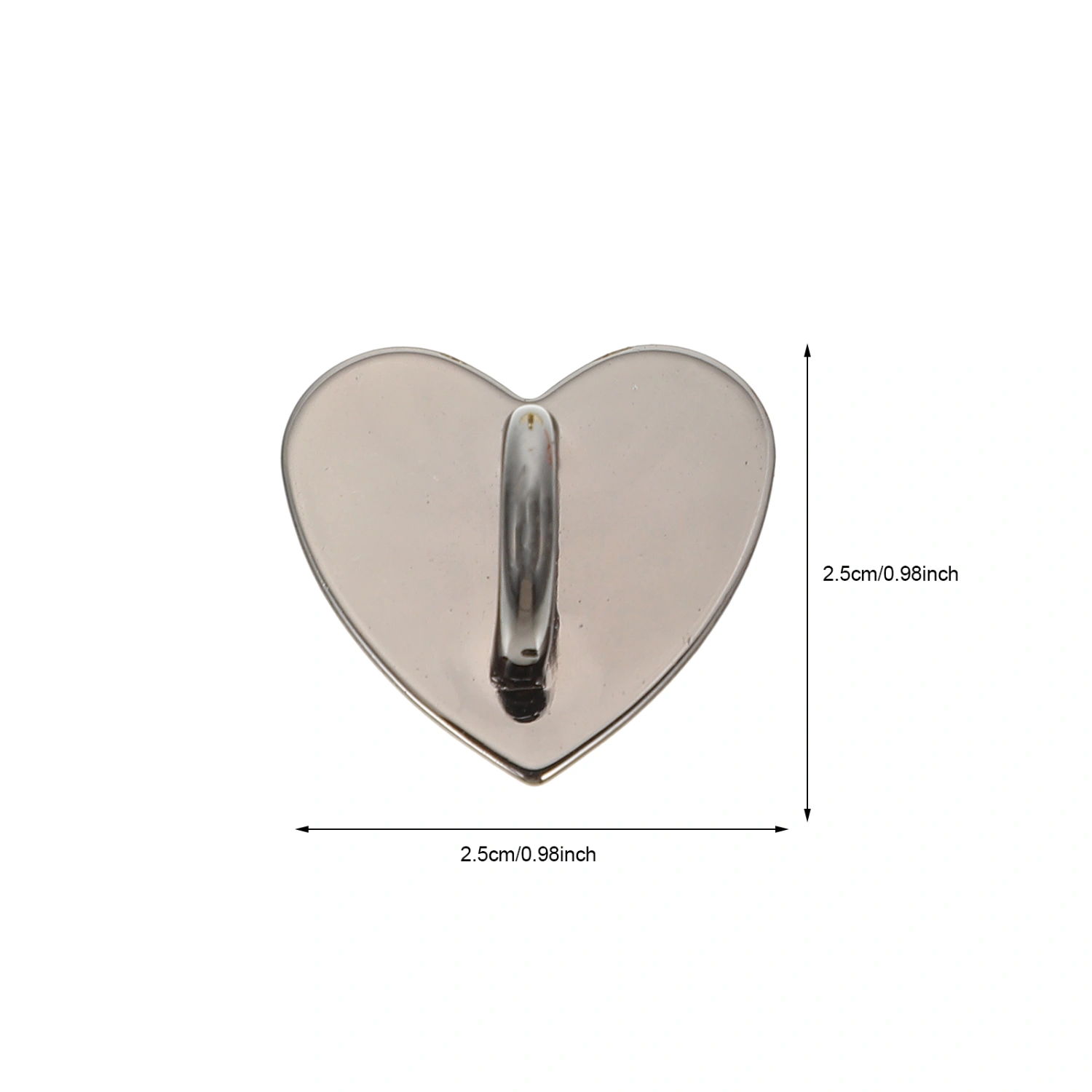 20pcs Self-adhesive Mobile Phone Buckles Heart Shape Phone Case Buckle Patches