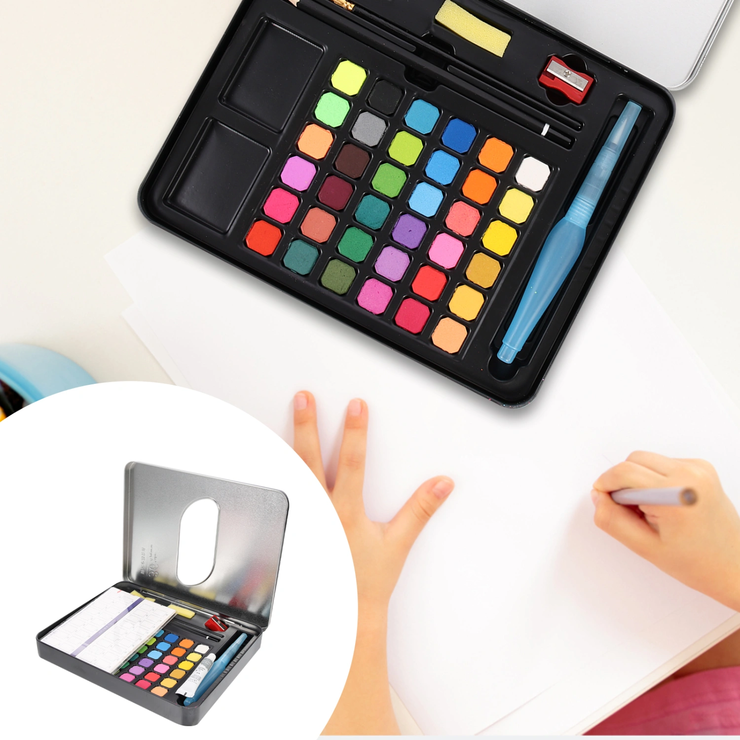 1 Set of Professional Watercolor Paint Set Graffiti Paint Pigment Kit Art Painting Tools