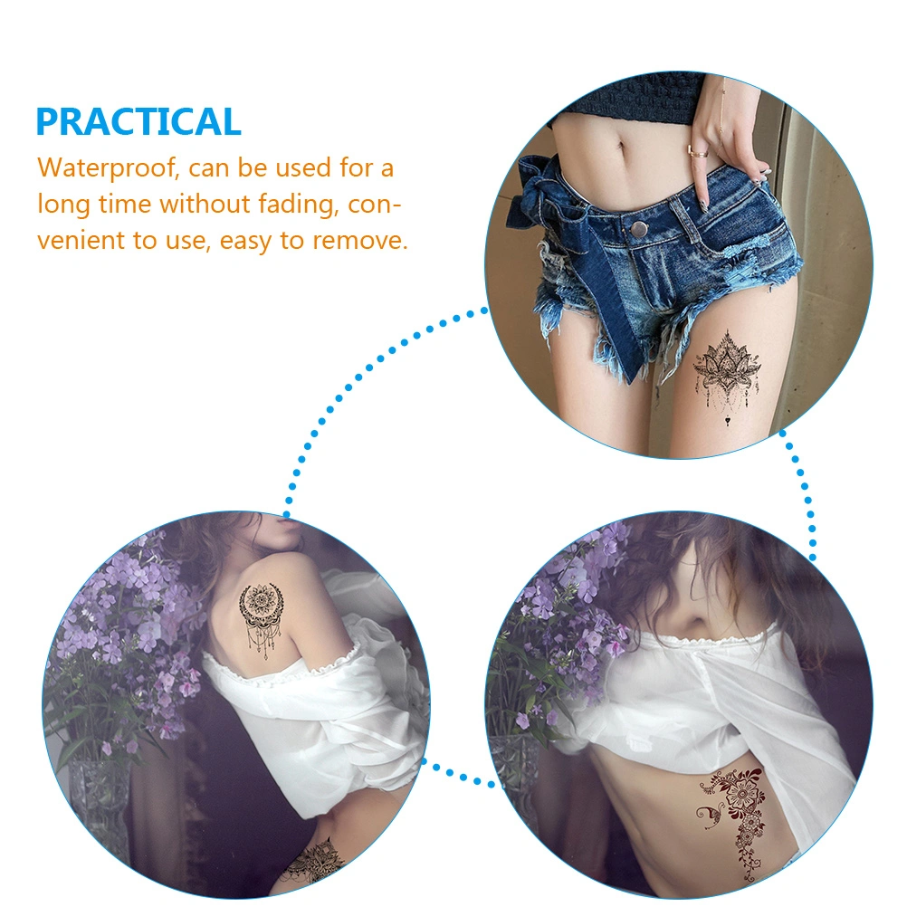 10 Sheets Fake Tattoos Temporary Tattoos Waterproof Tattoos Stickers for Women