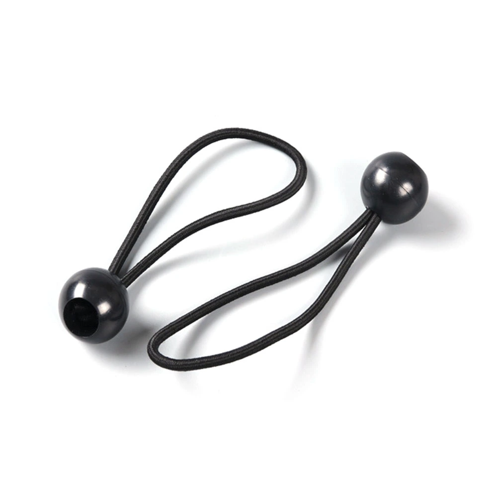 15Pcs 15cm High Elastic Ball Tent Strapping Cord Tie Down Elastic Cord Camping Accessories for Tent Baggage Black