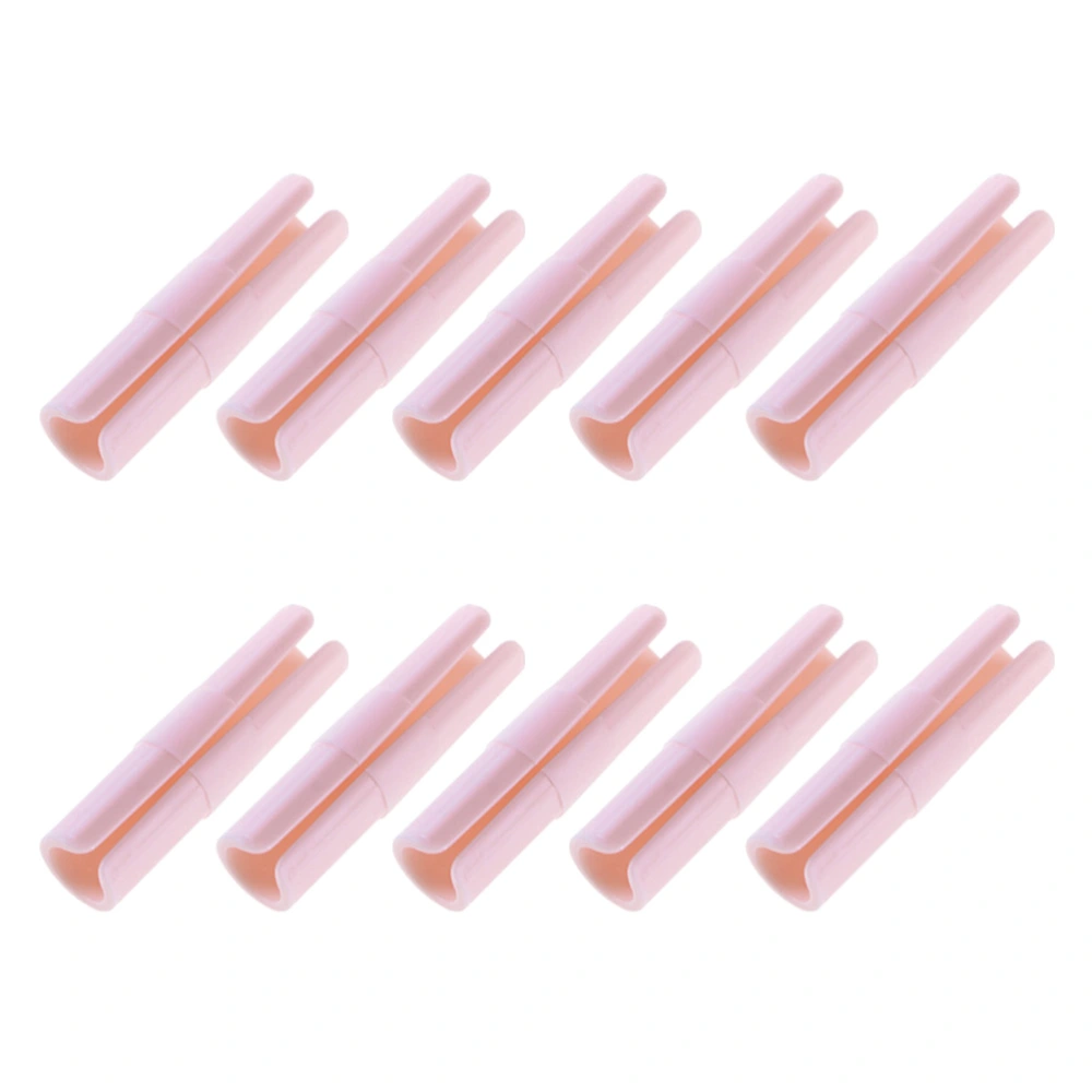 10pcs Bed Sheet Grippers Anti-running Keep Sheet Fasteners Anti-slip Clamps Bed Covers Prevent Clips (Pink)