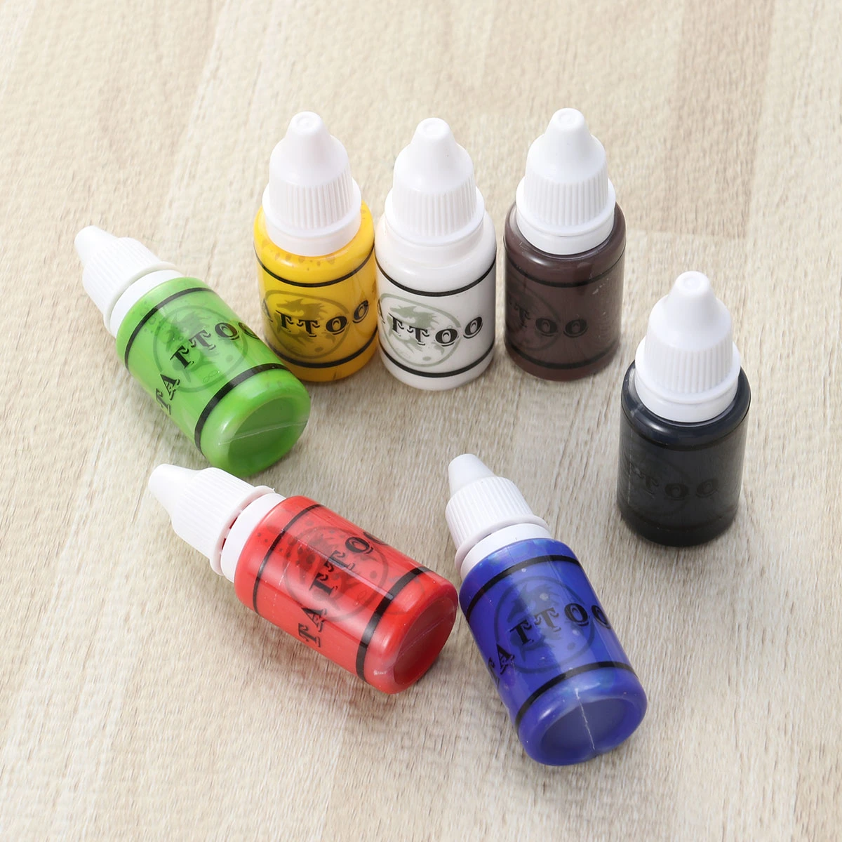 7 Pcs 15ml Eyebrow Lips Permanent Makeup Ink Pigment Cosmetic Natural Microblading Color Goochie Pigment