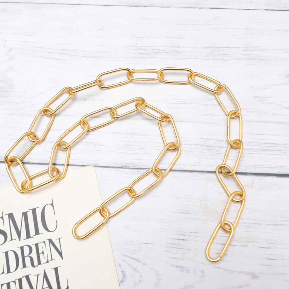 1M in Length Iron Copper Chain Durable 4MM Thick Hanging Chain Handy Link Utility Crystal Lamp Chain Lighting Accessories (Golden)