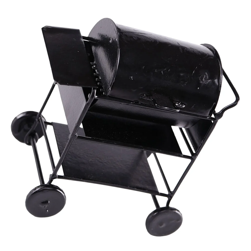 Mini Barbecue Cart Model Doll House Accessory Mini Barbecue Cart Decoration