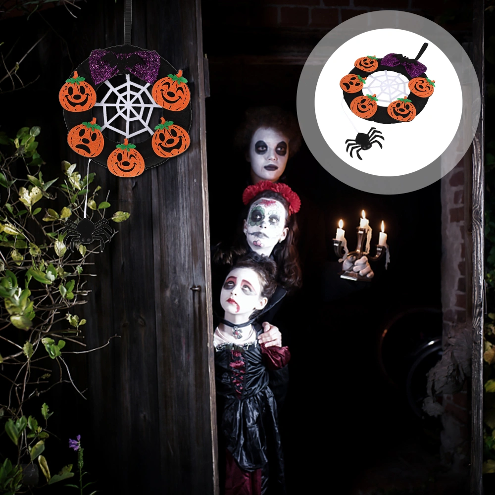 Halloween Wreath Pendant Haunted House Hanging Garland Photography Prop