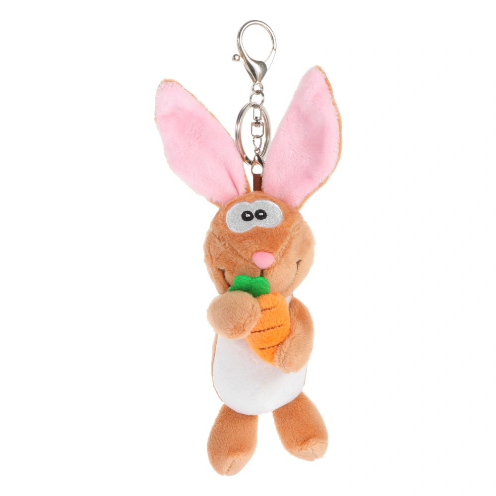 Cartoon Plush Rabbit Pendant Keychain Handbag Hanging Decor Easter Gift