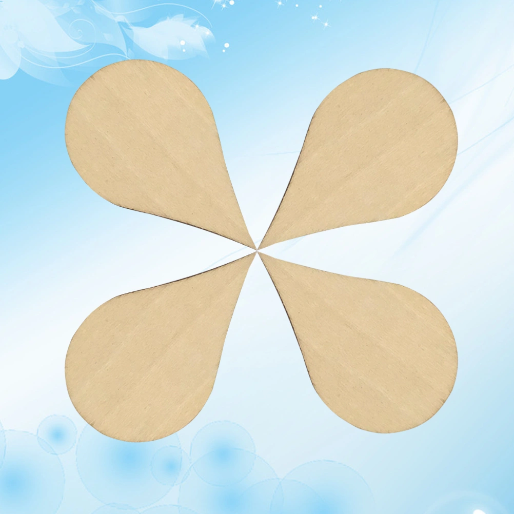 40 Pcs 50x30mm DIY Wooden Slices Water Drop Shaped Doodle Embellishments DIY Decorations Crafts Accessories Small Pendants for Home Ornaments