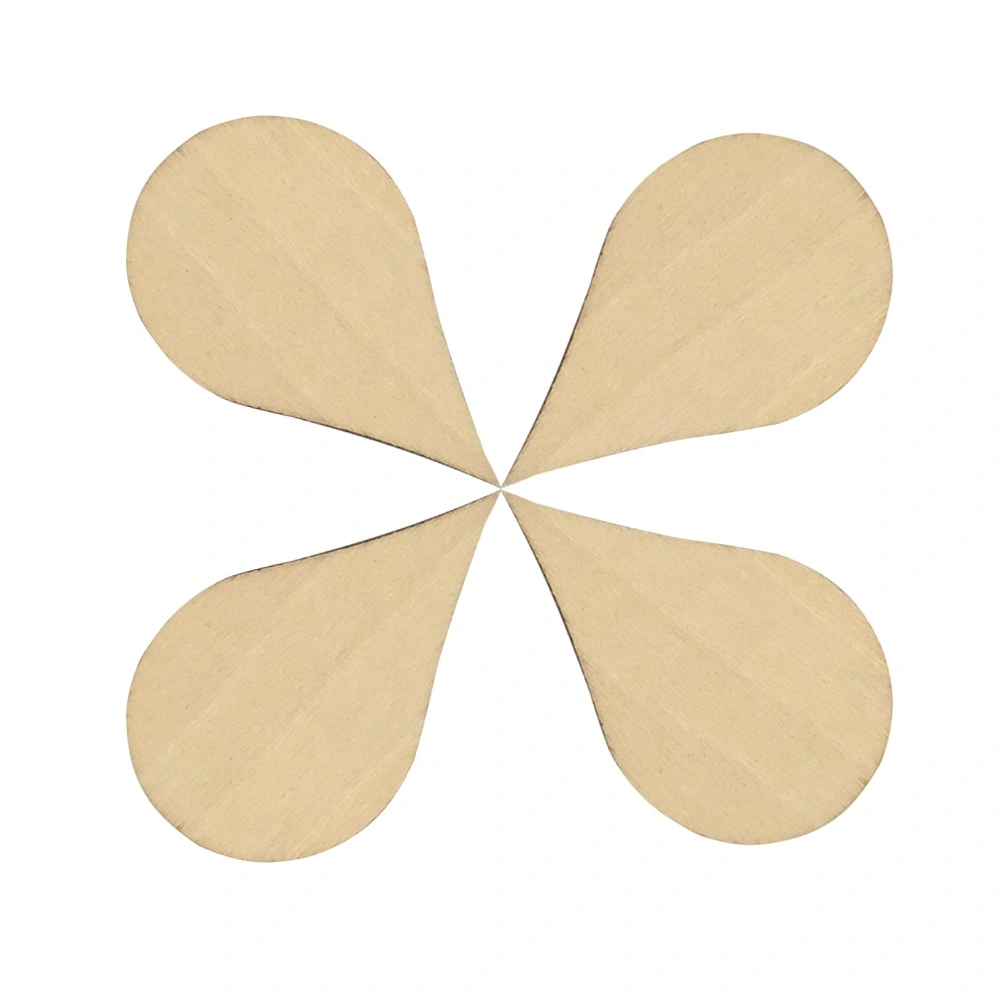 40 Pcs 50x30mm DIY Wooden Slices Water Drop Shaped Doodle Embellishments DIY Decorations Crafts Accessories Small Pendants for Home Ornaments