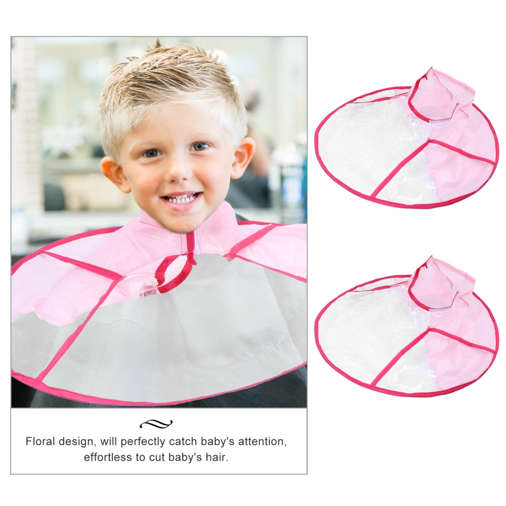 Hair Cutting Umbrella Cape See-through Hair Styling Cloak Kids Umbrella Cape