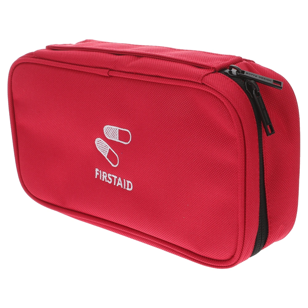 Portable First-aid Pouch Medicine Case Oxford Pouch Emergency Response Trauma Bag Supply Holder for Home Outdoor (Red)