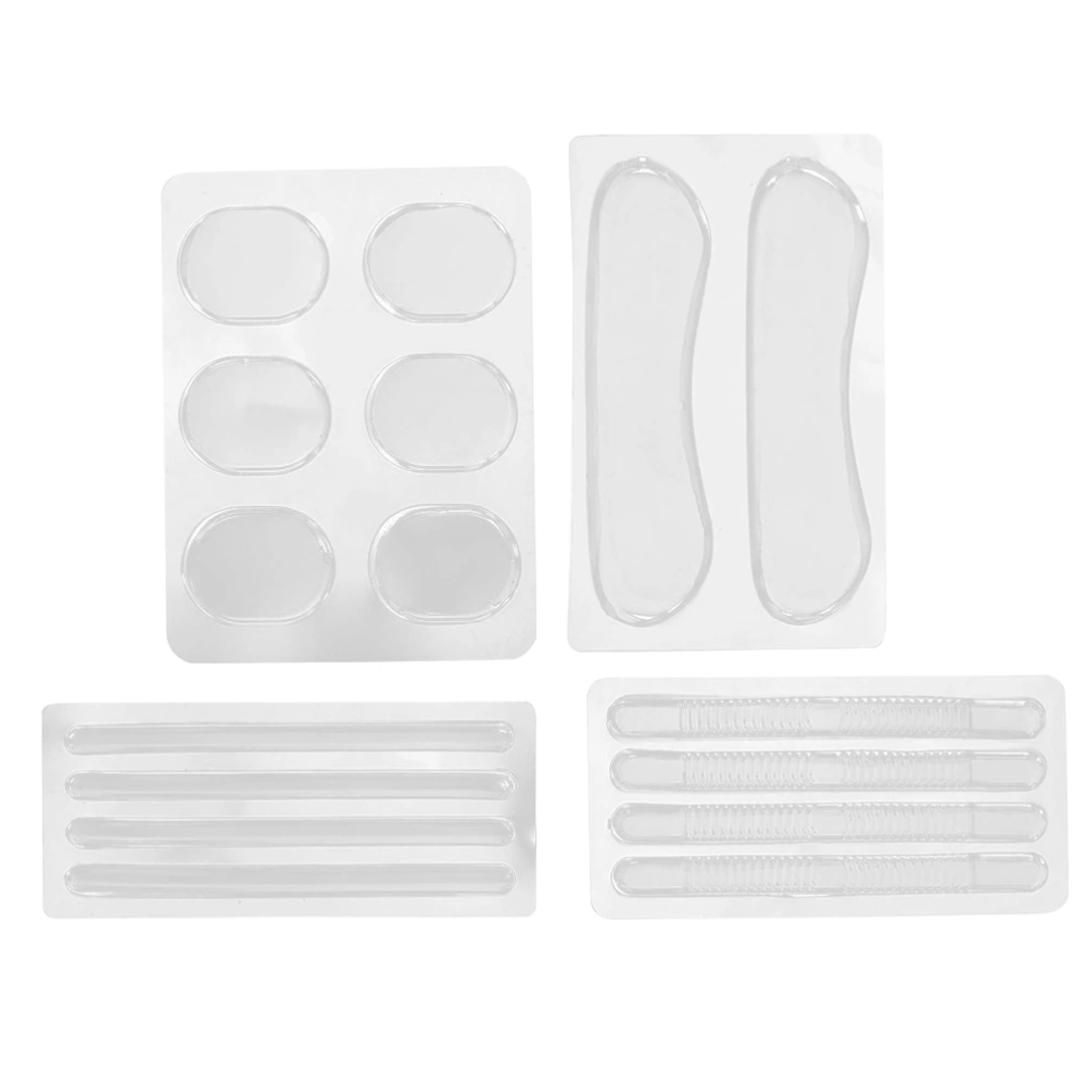 4PCS Anti-Slip High Heel Sole Pads Silicone Gel Back Heel Pads Shockproof Cushion