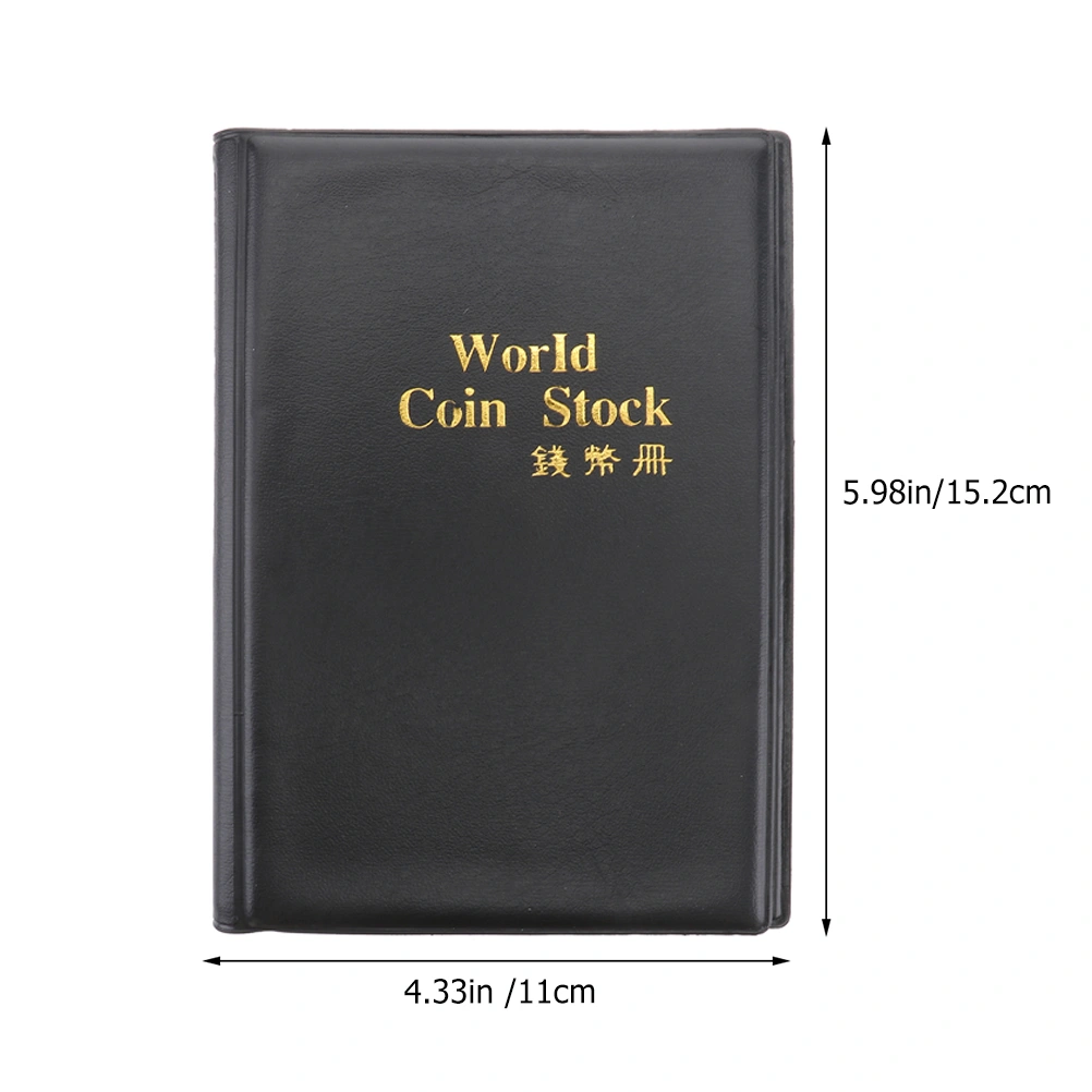 2Pcs Decorative Coin Collection Album Portable Coin Storage Book Coin Collecting Stock