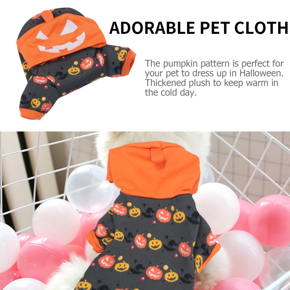 Halloween Pumpkin Pet Clothes Costume Adorable Pet Puppy Funny Clothes