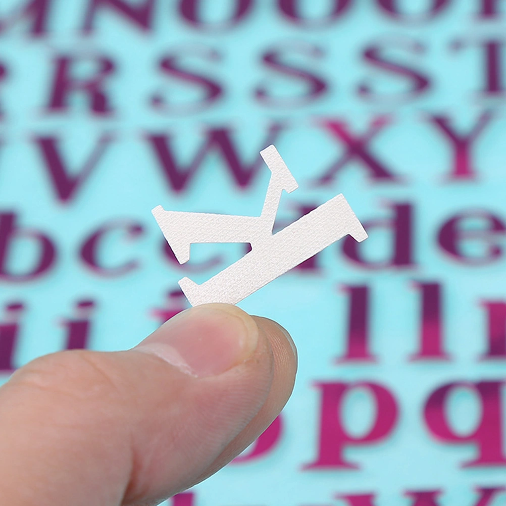 10Pcs Colorful Letter Stickers Alphabet Stickers DIY Stock Stickers (Random color)