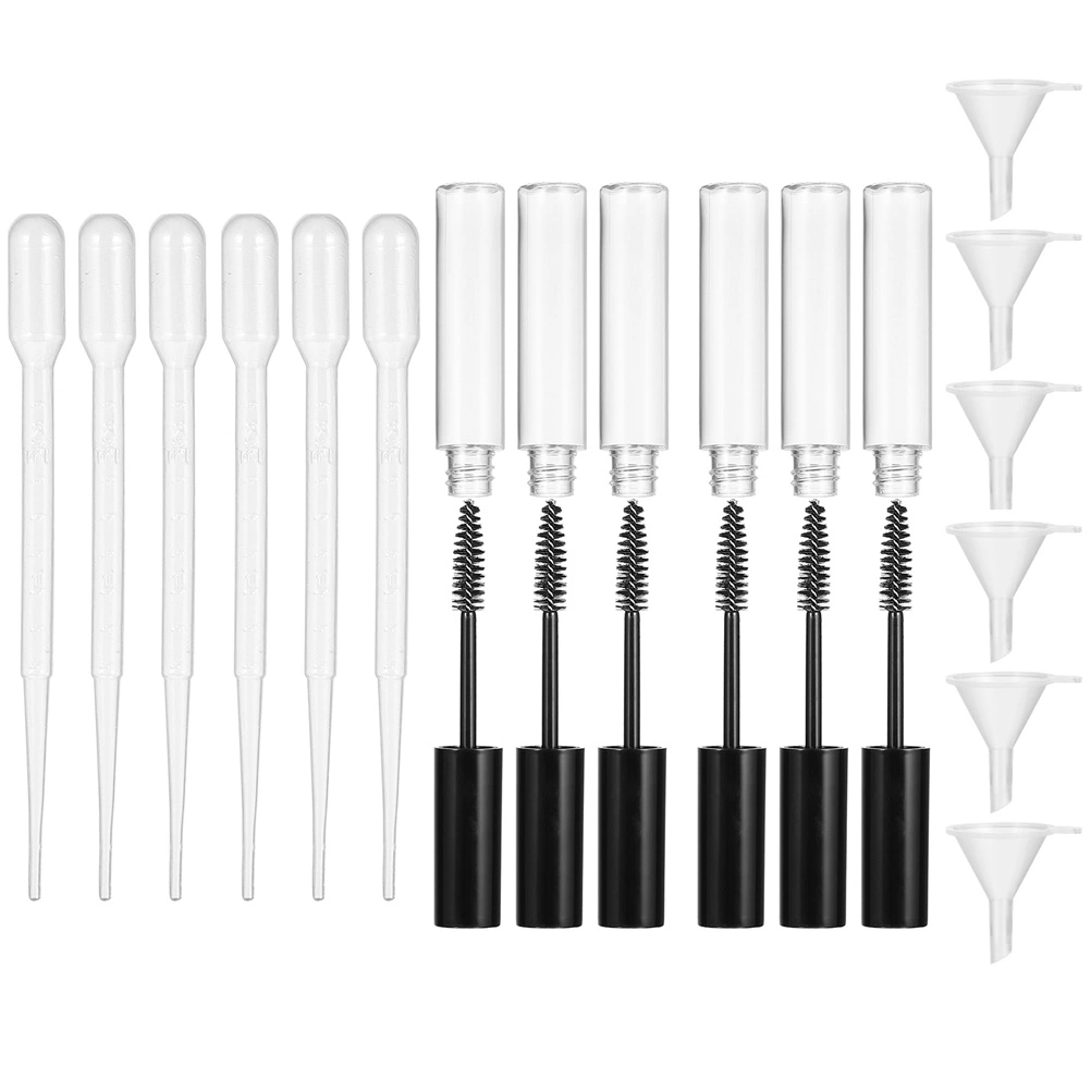 2 Sets of Empty Plastic Dropper Bottles Essential Eyeliner Dropper Bottles Portable Dropper Bottles