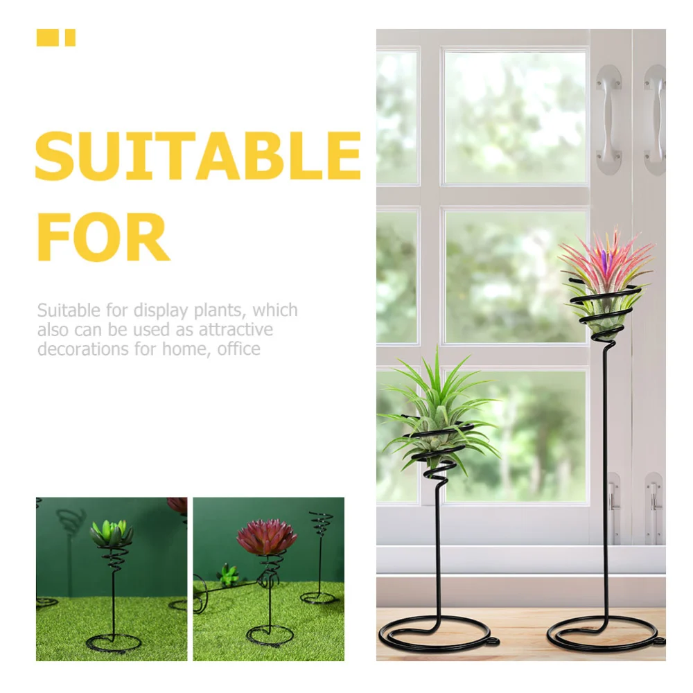 6pcs Stainless Steel Plant Racks Air Plant Holder Air Plant Display Stand Tabletop Planter