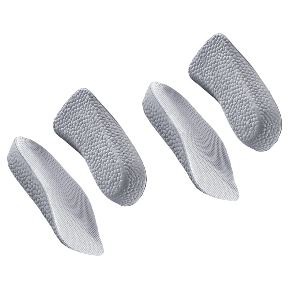 2 Pairs Shock-Absorption Insoles Inner Heightening Shoe Pads Increased Insoles