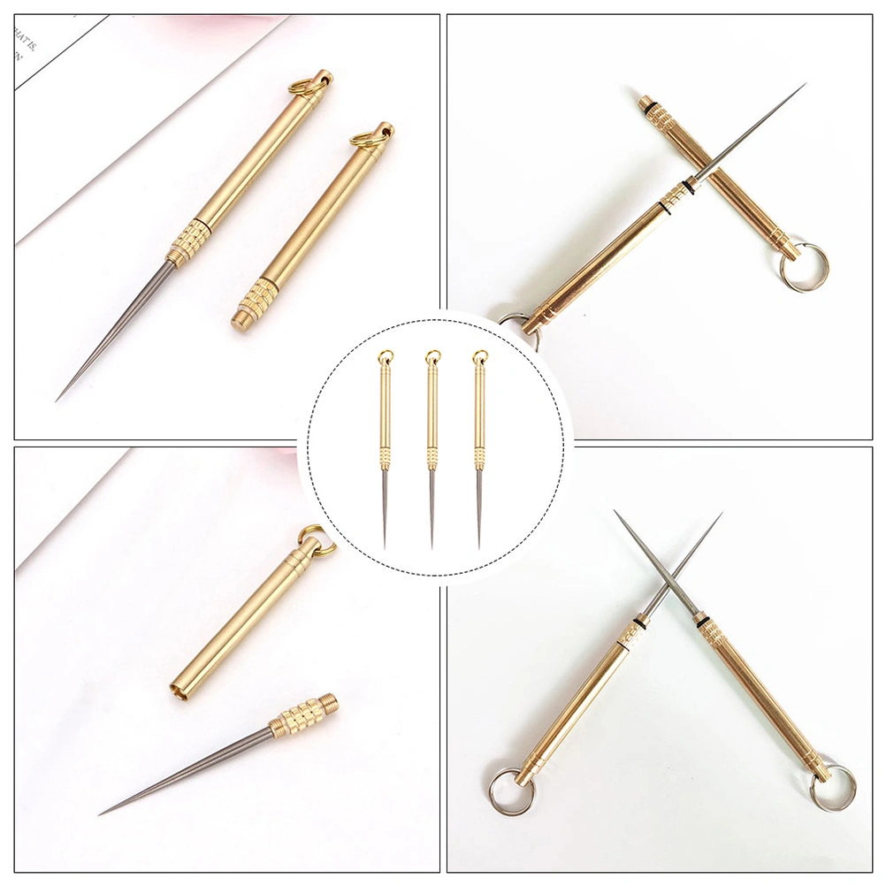 2Pcs Metal Toothpicks Titanium Alloy Toothpicks Reusable Fruit Toothpicks