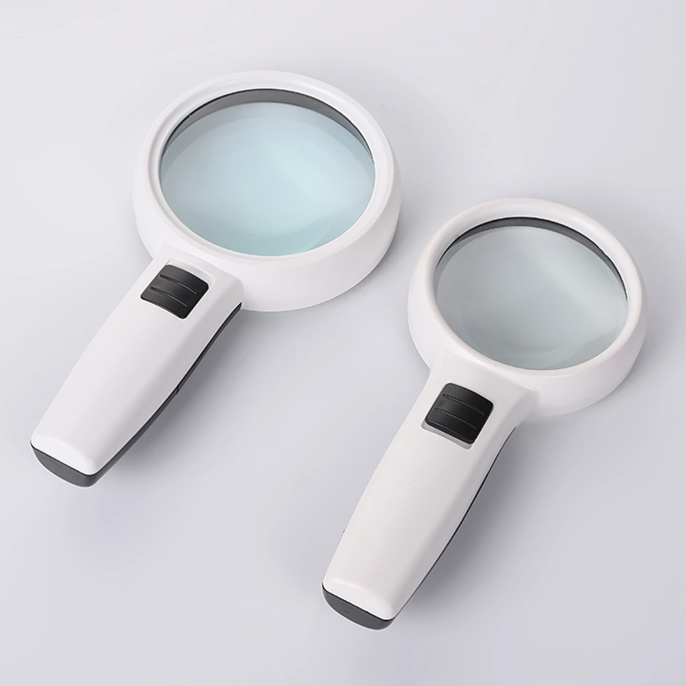 Magnifier with LED Light Handheld Reading Magnifier Multipurpose Repair Magnifier for Daily Use without Battery