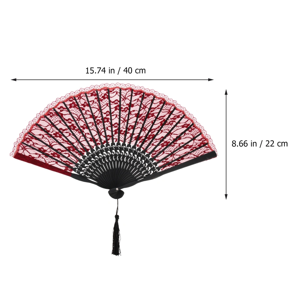 Traditional Craft Summer Fan Lace Costume Collocation Summer Use Fan Female Gift