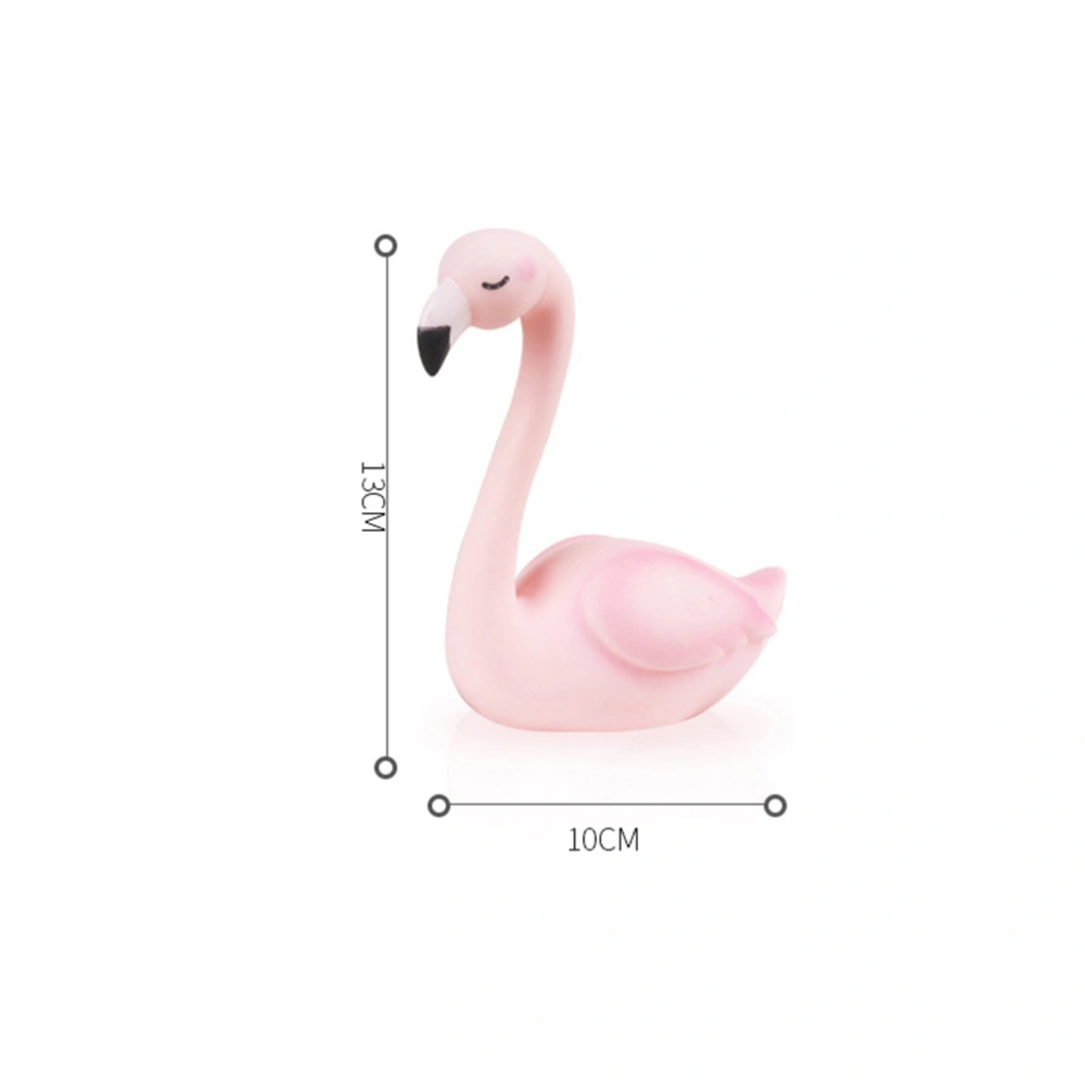 Pink Flamingo Wedding Cake Topper for Christmas Baby Shower Bridal Wedding Birthday and Anniversary Party Decoration(Closed Wings)