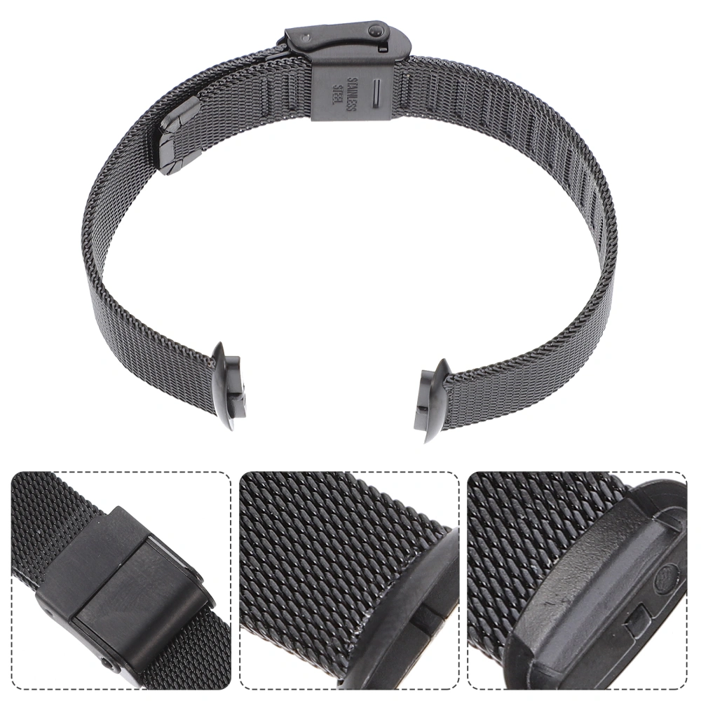 1 Pc Mesh Design Watch Strap Stainless Steel Watch Strap Compatible for Fitbit