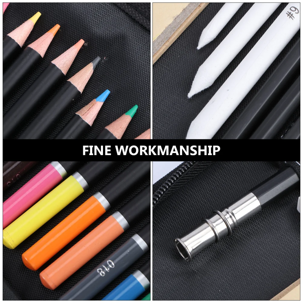 95PCS/Set Colored Pencil Sketch Painting Charcoal Crayon Pencil Sharpener Cutter Extender