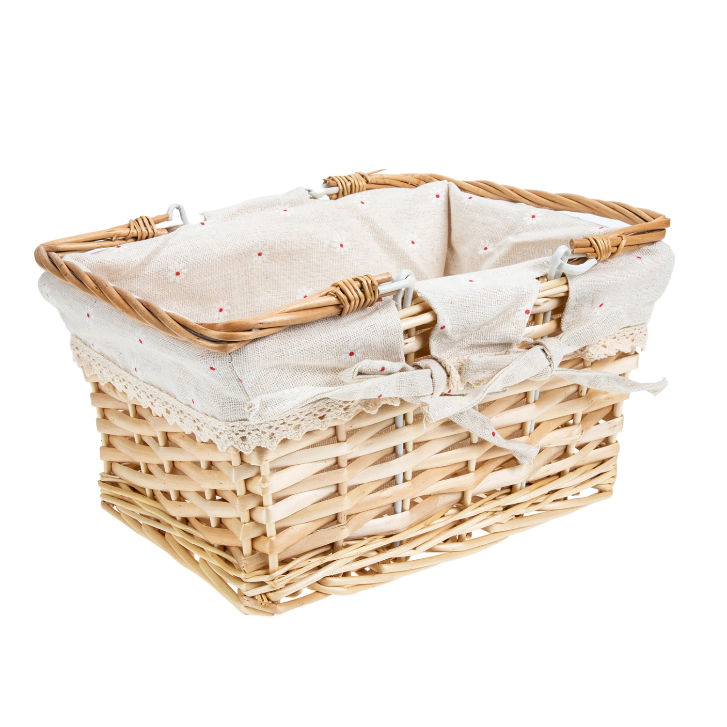 Handheld Basket Outdoor Picnic Basket Decorative Flower Basket Storage Basket