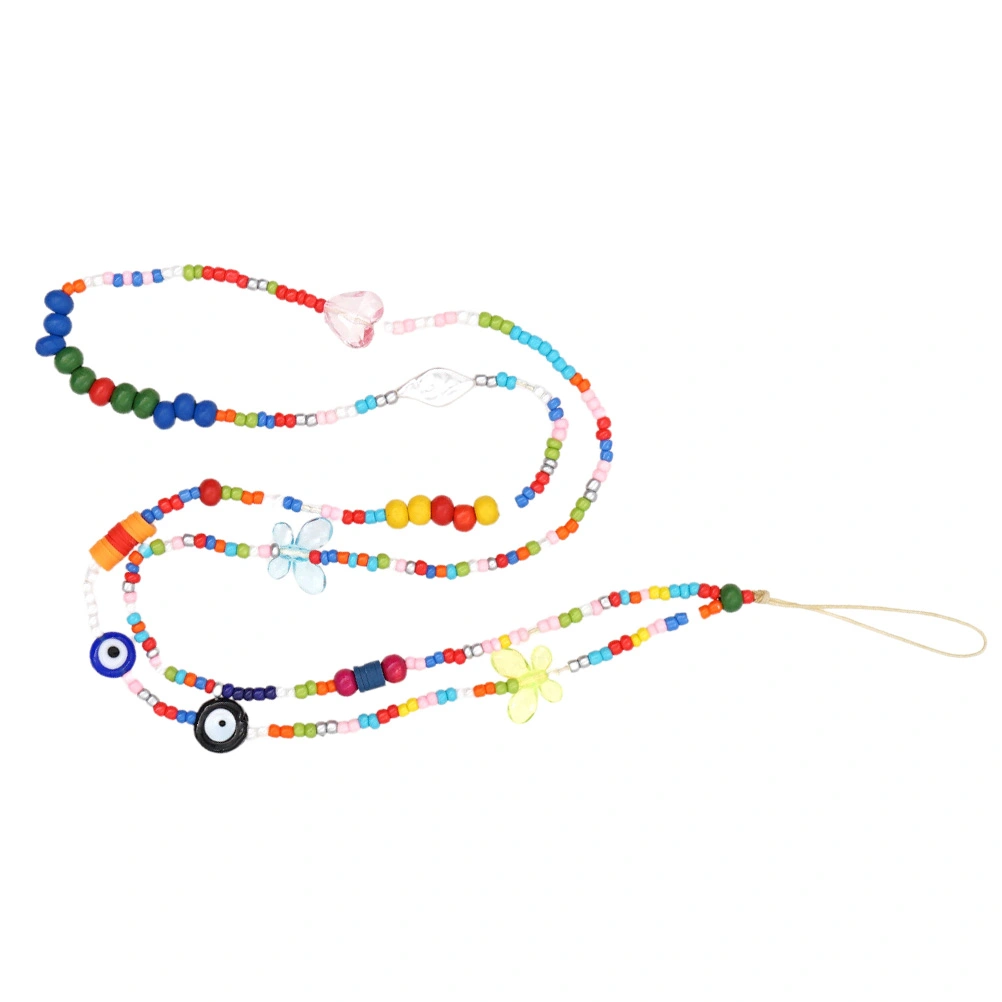 Long Phone Lanyard Phone Wrist Strap Beaded Phone Lanyard Lovely Phone Charm
