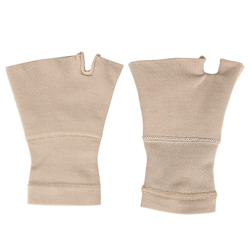 1 pair of Arthritis Compression Gloves Fingerless Elasticity Gloves Gloves