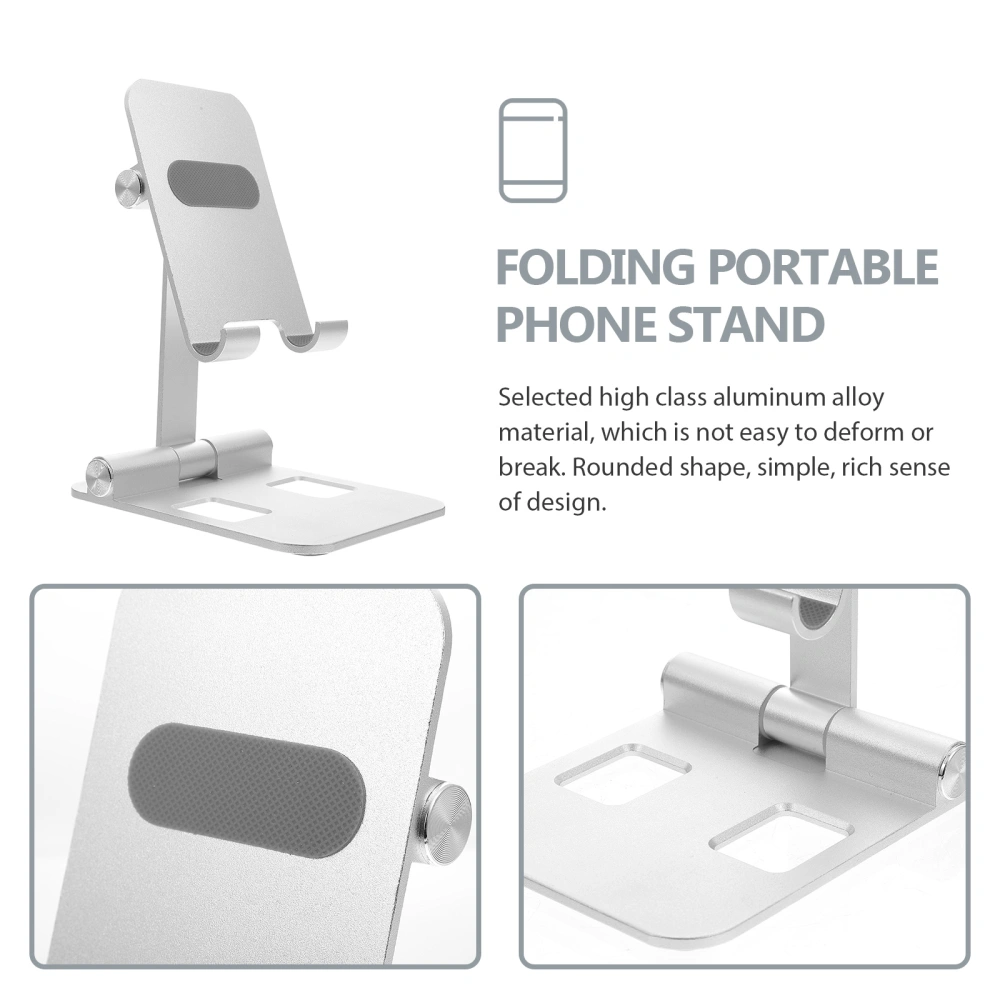 1Pc Aluminum Alloy Phone Holder Multifunctional Phone Stand Foldable Phone Rack