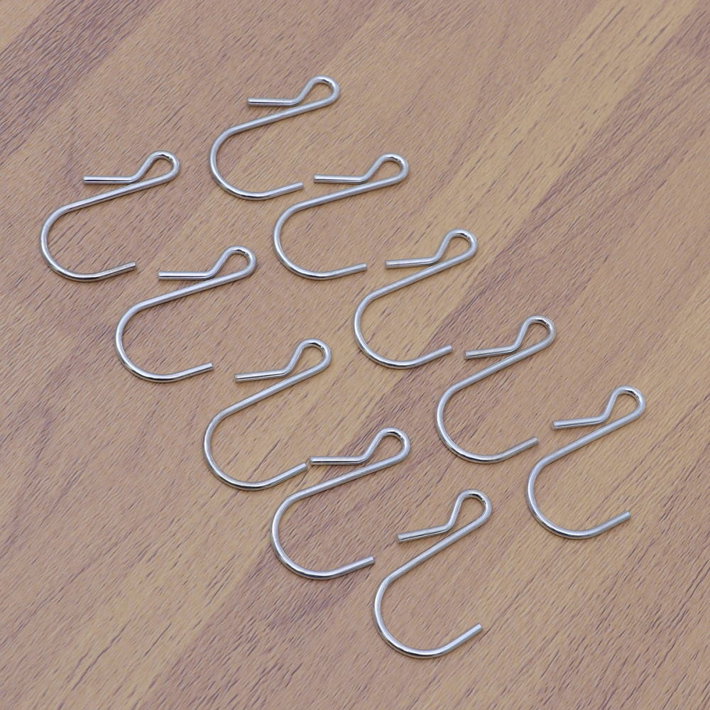 20pcs Metal S Type Kitchen Bedroom Hooks Metal Hanging Hooks Storage Racks Carbon Steel Nickel Plated S-shaped Clothes Hangers