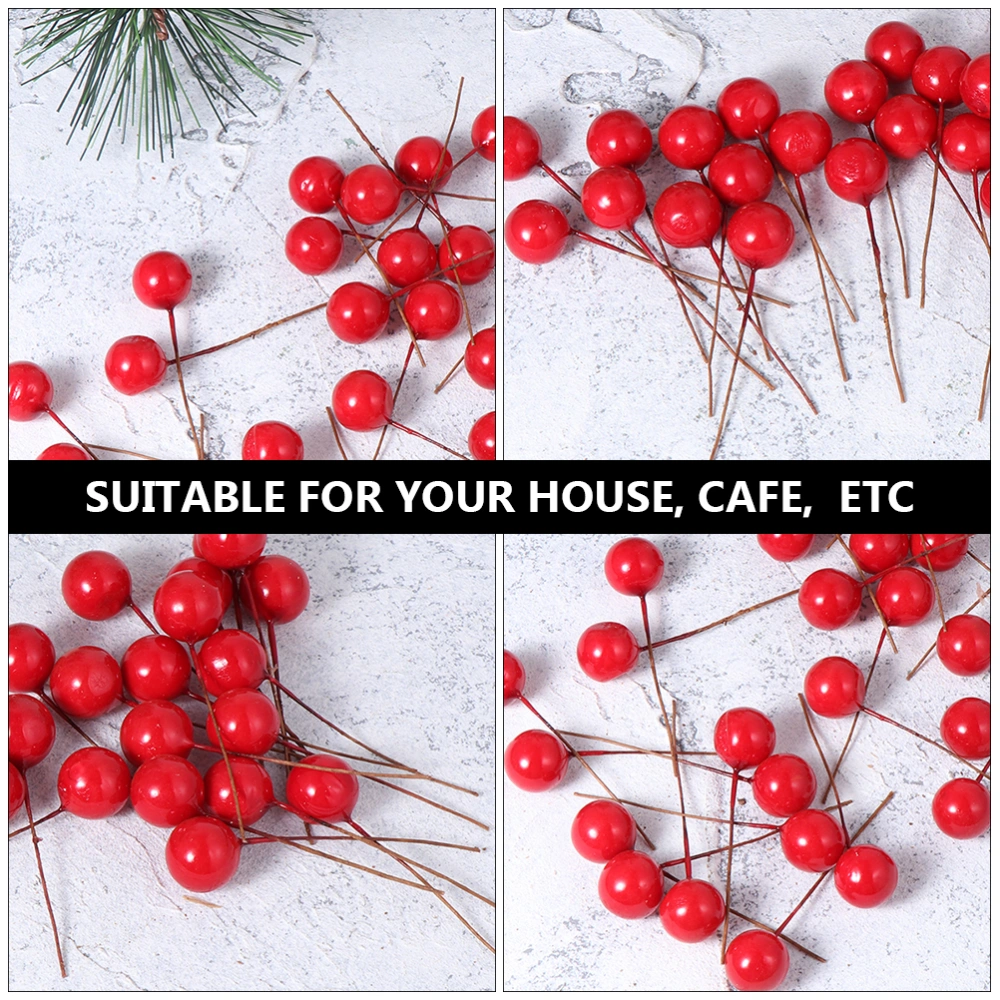 150Pcs Simulation Christmas Berries Christmas Home Evening Party Decor