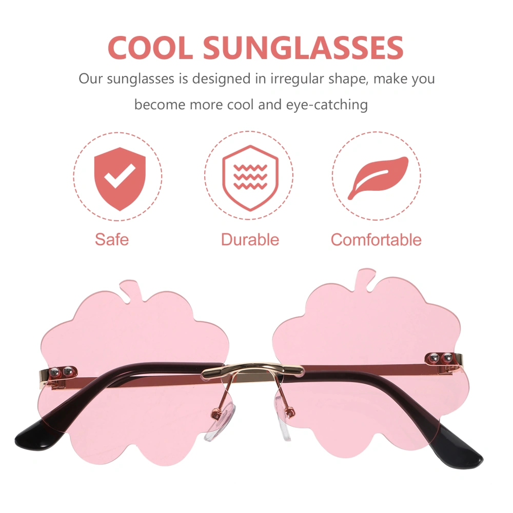 Irregular Fashion Sunglasses Rimless Glasses Festival Party Personalized Sunglasses