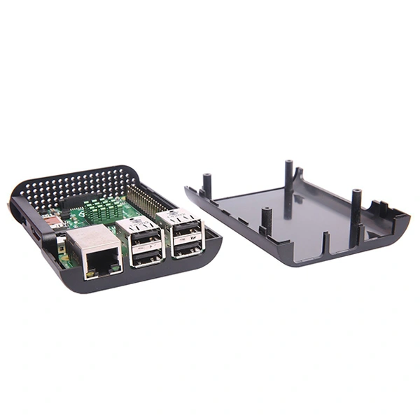 ABS Plastic Protective Case Box Cover Enclosure For Raspberry Pi 3 Pi 2 Model (Black)