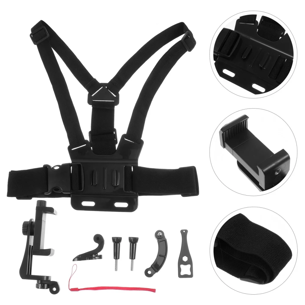 1 Set of Headwear Camera Bracket Fixing Bracket Head Fixed Strap Shooting Supply