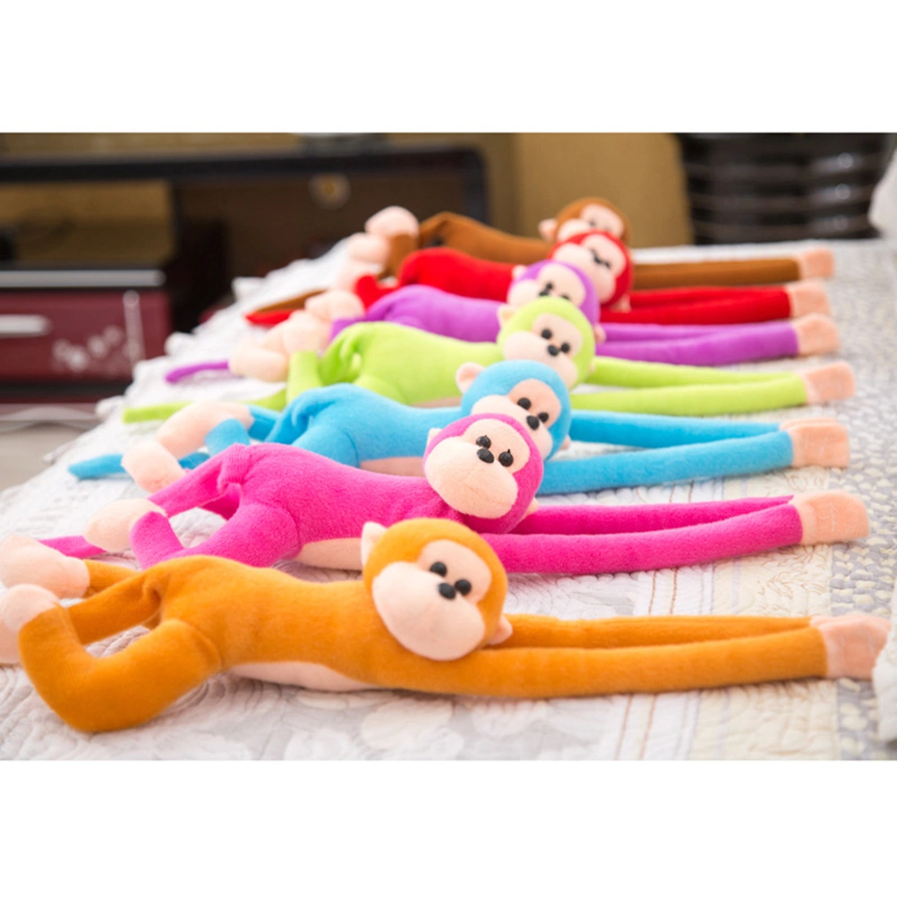 21 Inch Plush Monkey Long Arm Tail Hanging Monkey Doll Curtain Decoration Mascot Gift (Brown)