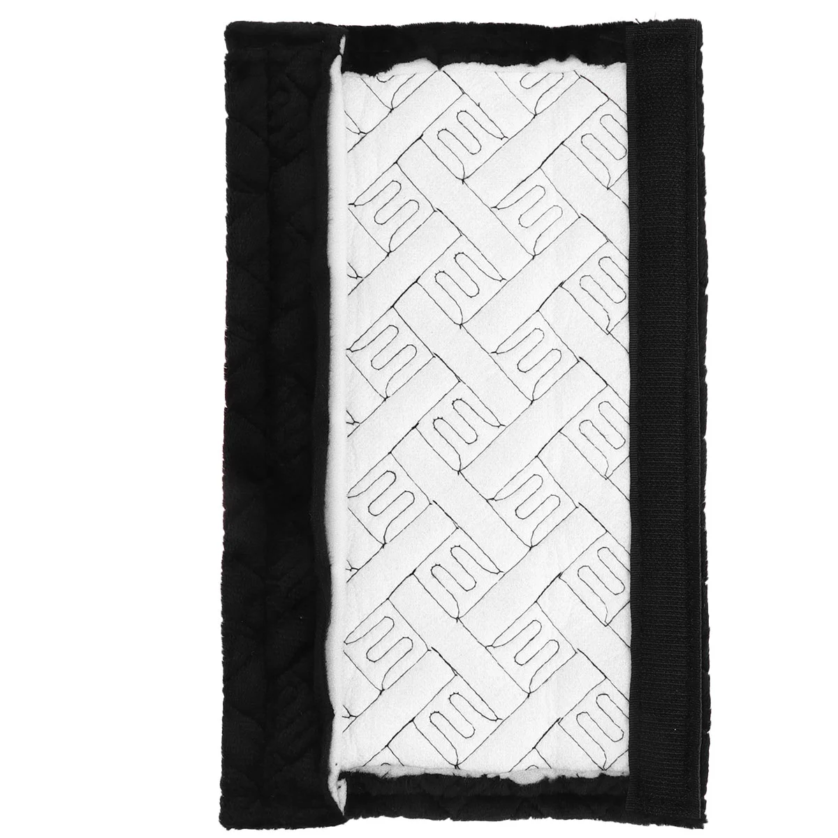 1 Pair Auto Car Seat Belt Covers Seat Shoulder Pads Cushions Breathable Seat Belt Strap Covers for Decoration Protection (Black)