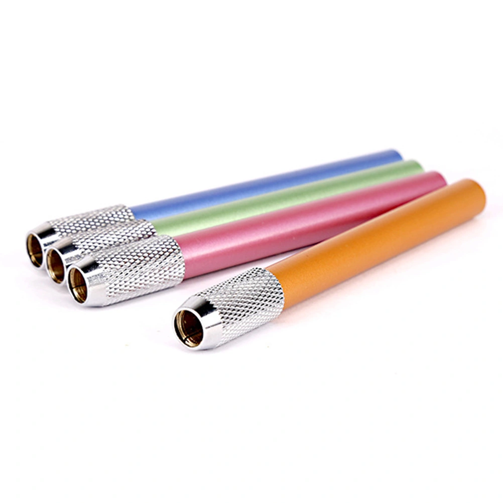 2PCS Metal Pencil Extenders Sturdy Pencil Holders Lengtheners Portable Pencil Extension Rods Drawing Supplies for Artists School Home (Random Color, Single Head and Double Head)