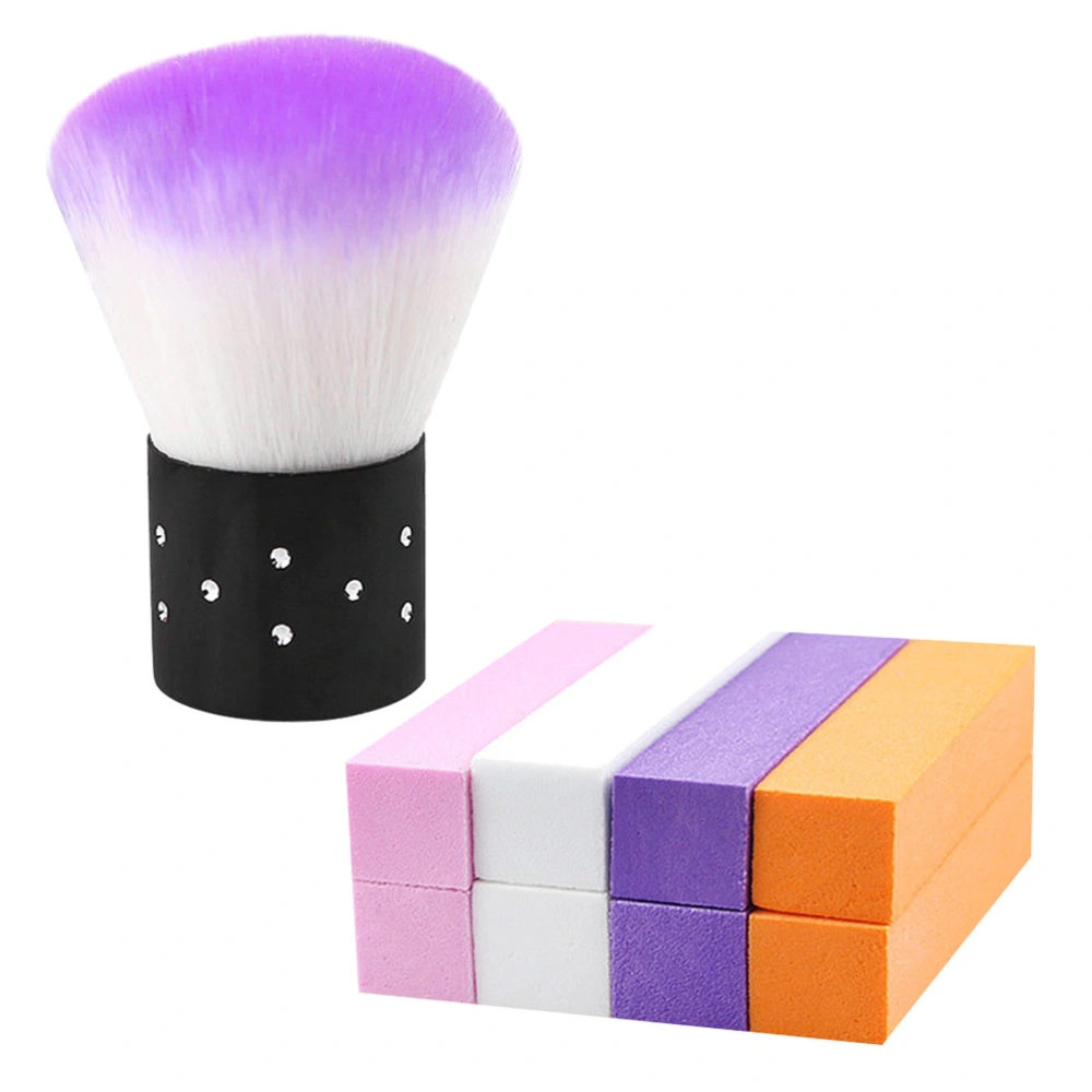 1 Set Nail Art Tool Mushroom Cleaning Brush High Elastic Sponge Block Sponge Brush for Salon Beauty Shop