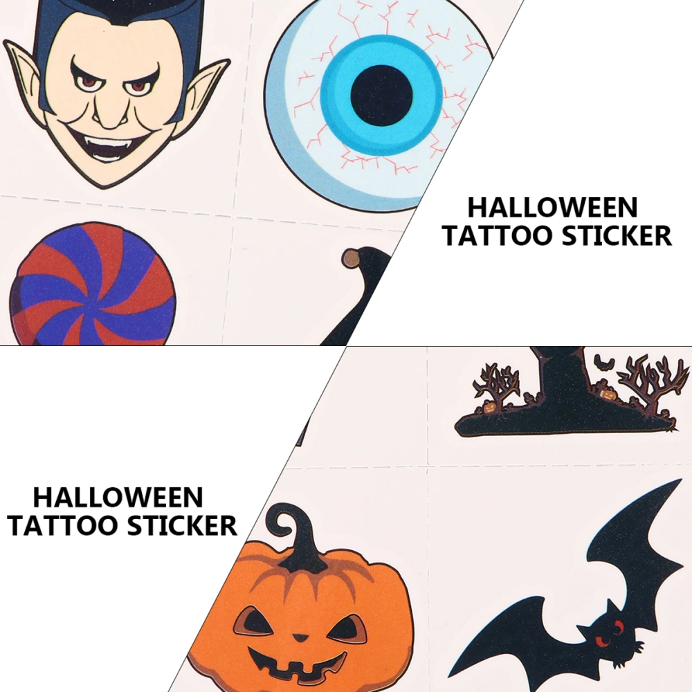 36 Sheets of Creative Halloween Stickers Spoof Terrible Stickers for Children